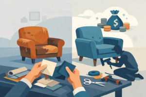 Fauteuil neu beziehen - was kostet das?