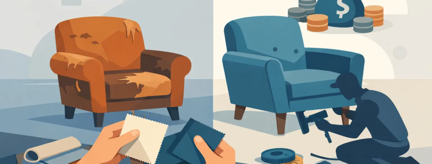 Fauteuil neu beziehen - was kostet das?