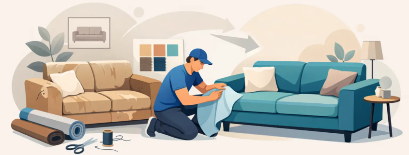 Sofa neu beziehen lassen - lohnt sich das?